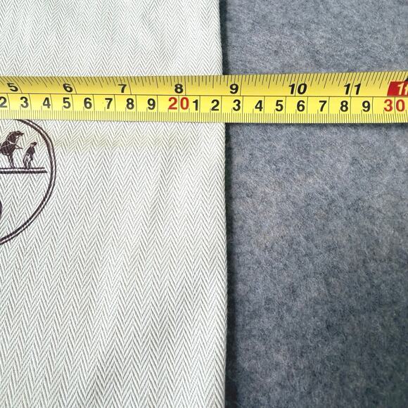 Authentic Hermes France Dust Bag Storage Gift Cream/Brown- 8.75"x15" - Picture 5 of 10